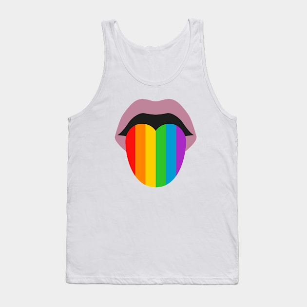 Pride Tongue LGBT Tank Top by LittleMissy